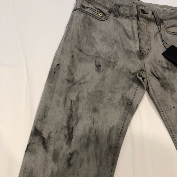 Saint Laurent D02 Oil Spill Jeans - Picture 2 of 6